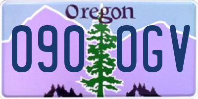OR license plate 090OGV
