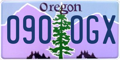OR license plate 090OGX