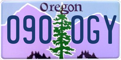 OR license plate 090OGY