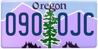 OR license plate 090OJC