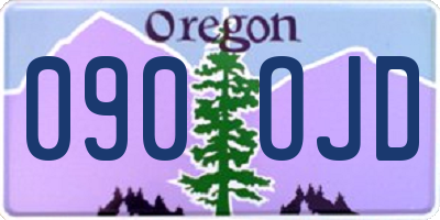 OR license plate 090OJD