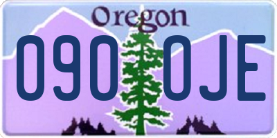 OR license plate 090OJE