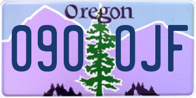 OR license plate 090OJF