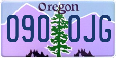 OR license plate 090OJG