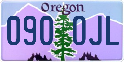 OR license plate 090OJL