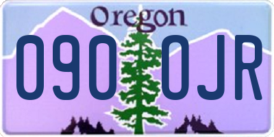 OR license plate 090OJR