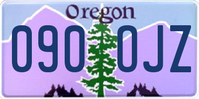 OR license plate 090OJZ