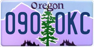 OR license plate 090OKC