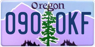 OR license plate 090OKF
