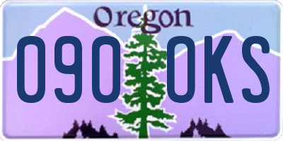 OR license plate 090OKS