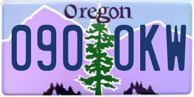 OR license plate 090OKW