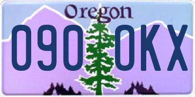OR license plate 090OKX