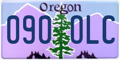 OR license plate 090OLC