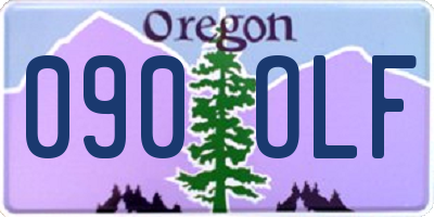 OR license plate 090OLF