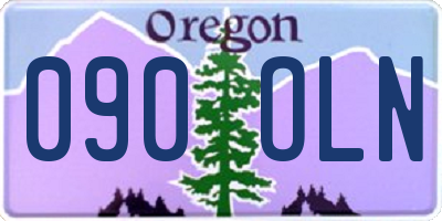 OR license plate 090OLN