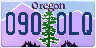 OR license plate 090OLQ