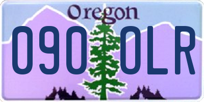 OR license plate 090OLR