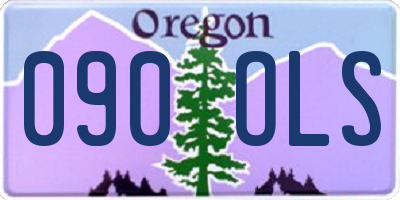 OR license plate 090OLS