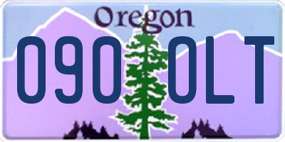 OR license plate 090OLT