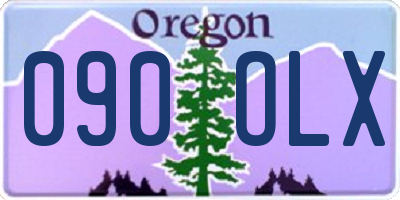 OR license plate 090OLX