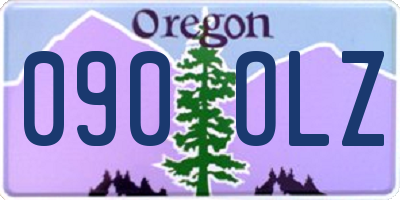 OR license plate 090OLZ