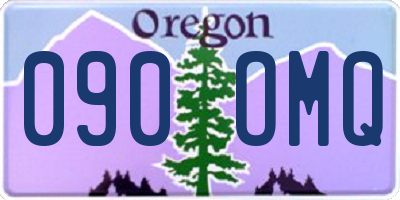 OR license plate 090OMQ