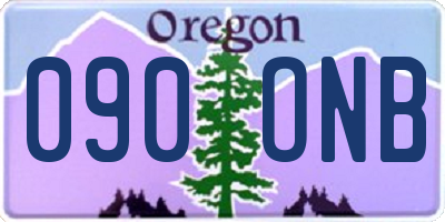 OR license plate 090ONB