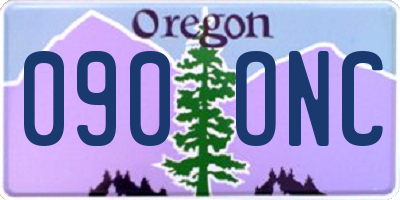OR license plate 090ONC