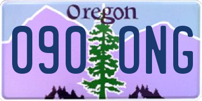 OR license plate 090ONG