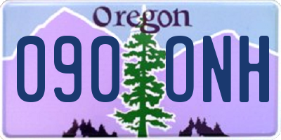 OR license plate 090ONH