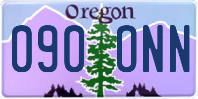 OR license plate 090ONN