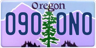 OR license plate 090ONO