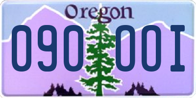 OR license plate 090OOI