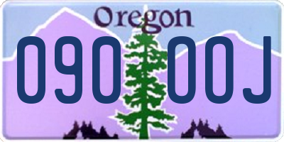 OR license plate 090OOJ