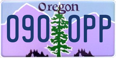 OR license plate 090OPP