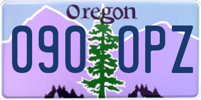 OR license plate 090OPZ