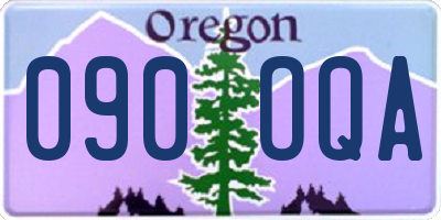 OR license plate 090OQA