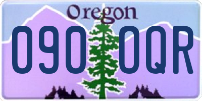 OR license plate 090OQR