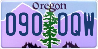 OR license plate 090OQW