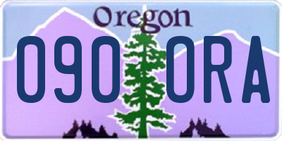 OR license plate 090ORA