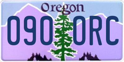 OR license plate 090ORC