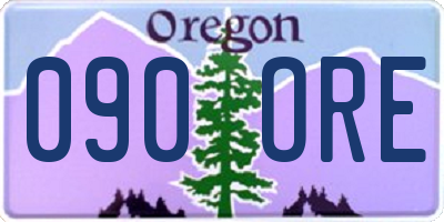OR license plate 090ORE