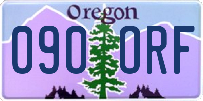 OR license plate 090ORF