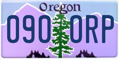 OR license plate 090ORP