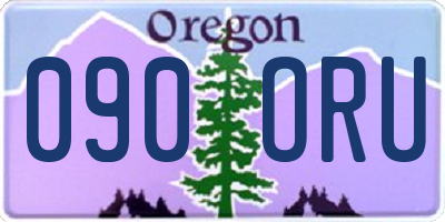 OR license plate 090ORU
