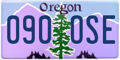 OR license plate 090OSE