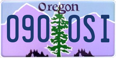 OR license plate 090OSI