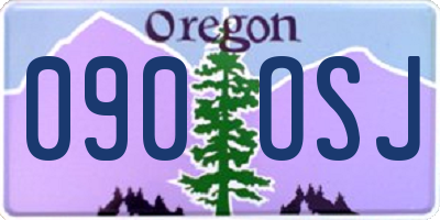 OR license plate 090OSJ