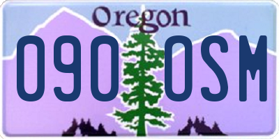 OR license plate 090OSM