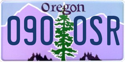 OR license plate 090OSR